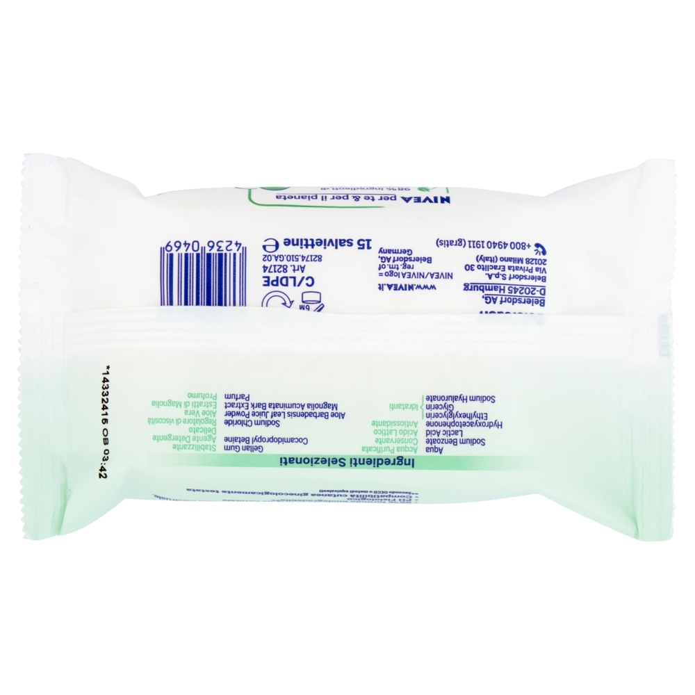 Nivea intimo aqua aloe Salviettine Intime Idratanti 15 pz